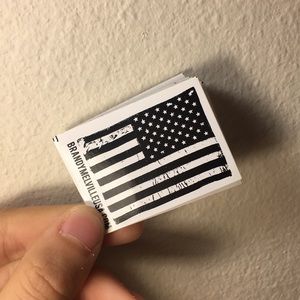 10 Brandy Melville USA Flag Stickers